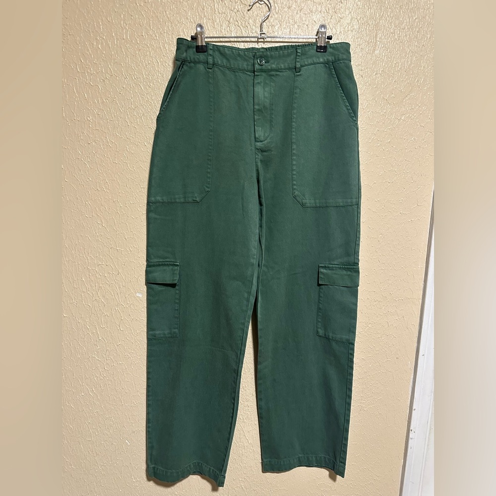 NEW Young Fabulous & Broke Cargo‎ Pants Size Large Green